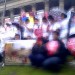 Hazara gather on the steps of the State Library of Victoria, Melbourne
